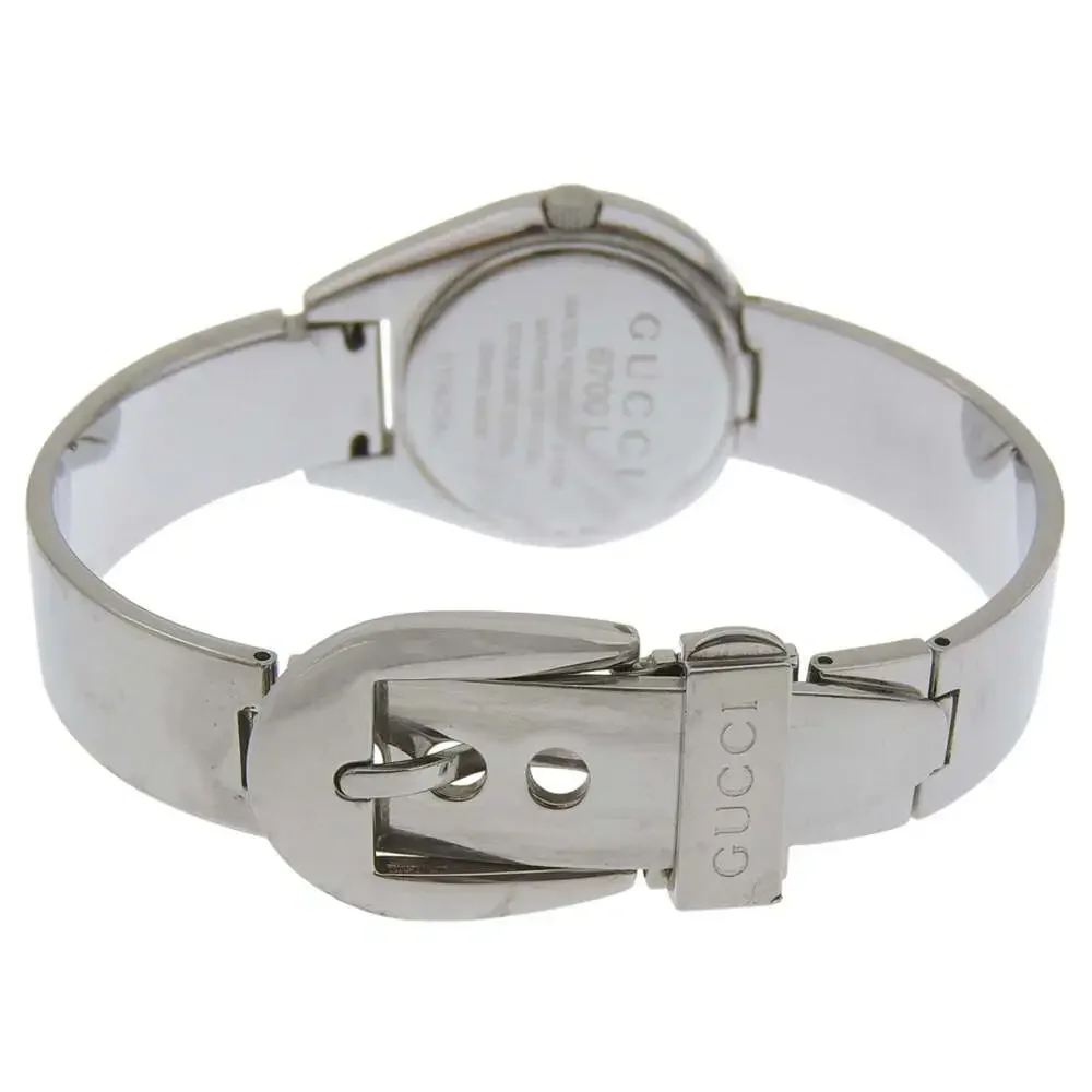 Gucci Silver Tone Minimalist Women's Bracelet Watch